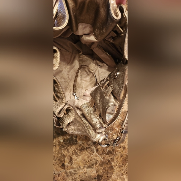 Michael Kors Gold Purse - Picture 3 of 4